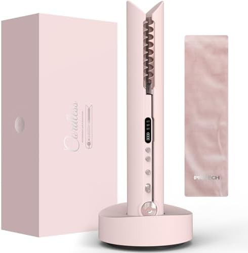 Cordless mini pink hair straightener