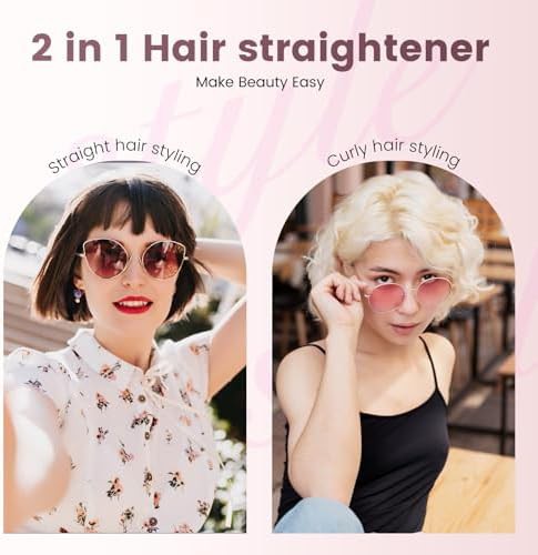 Cordless mini pink hair straightener — photo 4