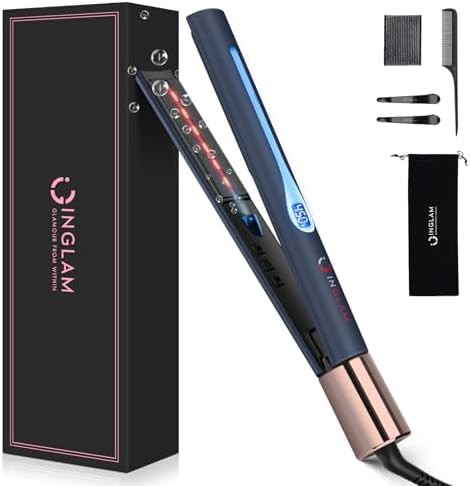 Infrared titanium hair straightener 1 inch