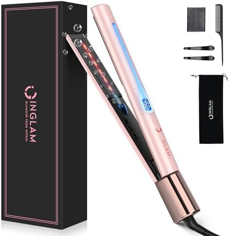 Infrared titanium flat iron 1 inch