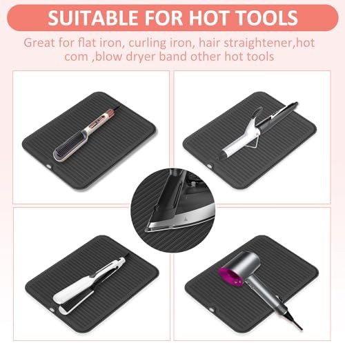 Large silicone heat resistant styling mat — photo 4