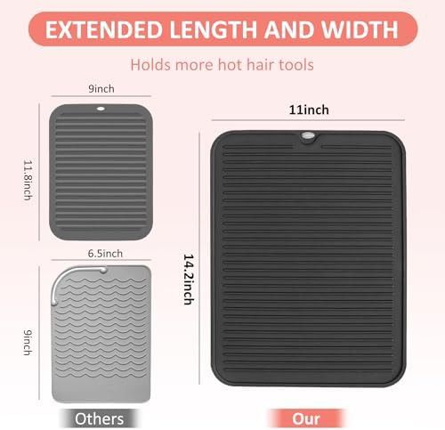 Large silicone heat resistant styling mat — photo 5