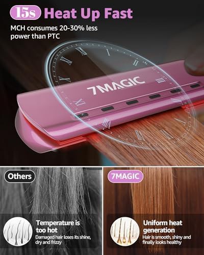 Purple nano titanium wide flat iron — photo 4