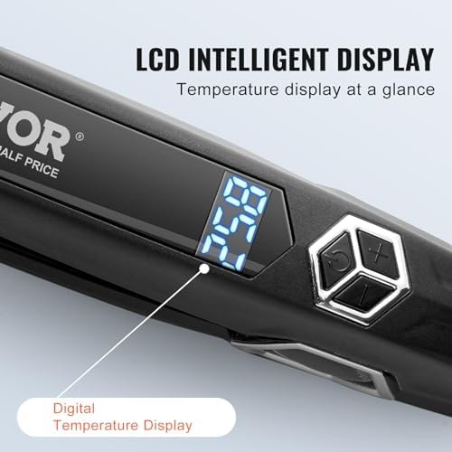 Titanium flat iron with LCD display — photo 4