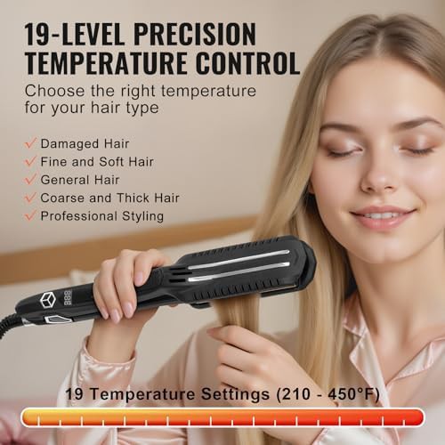Titanium flat iron with LCD display — photo 5