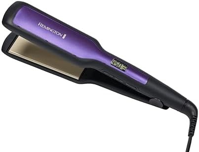 Wide plate anti static hair straightener