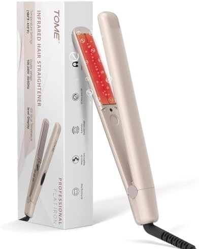 Infrared and ionic one inch flat iron