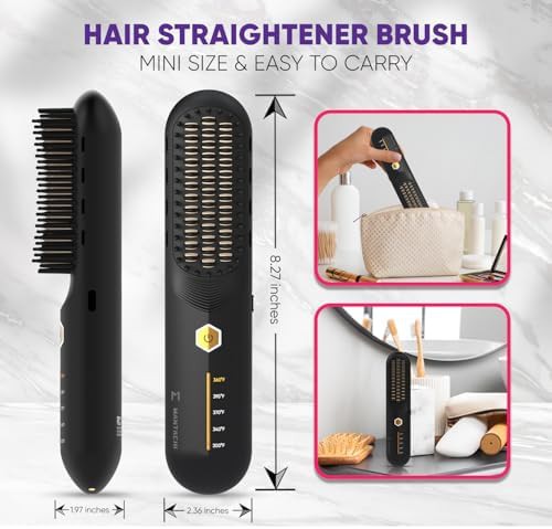 Cordless mini ionic straightening comb — photo 4