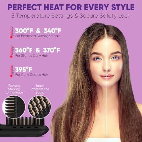 Cordless mini ionic straightening comb — photo 5