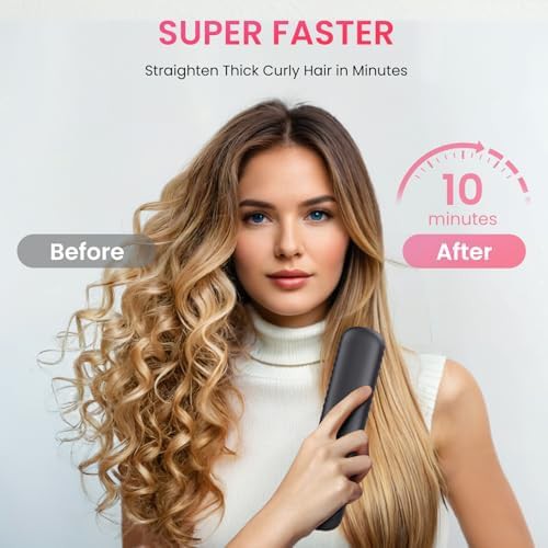 Cordless ionic travel straightening brush — photo 4
