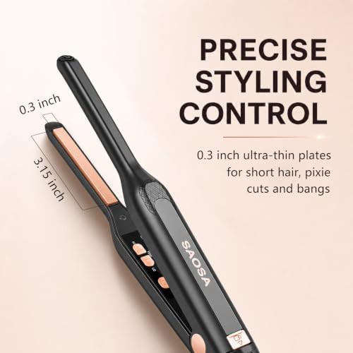 Rose gold ultra thin hair straightener — photo 3