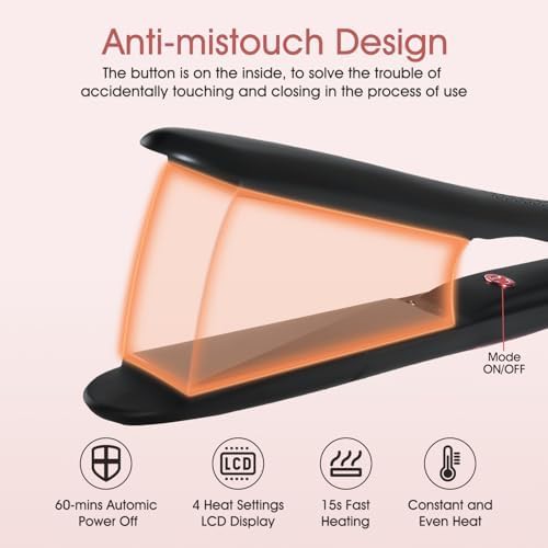 Professional black ceramic floating iron — photo 3