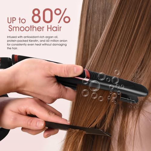 Professional black ceramic floating iron — photo 4