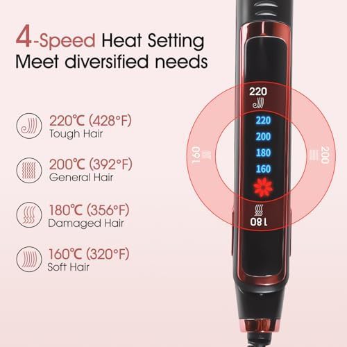 Professional black ceramic floating iron — photo 5