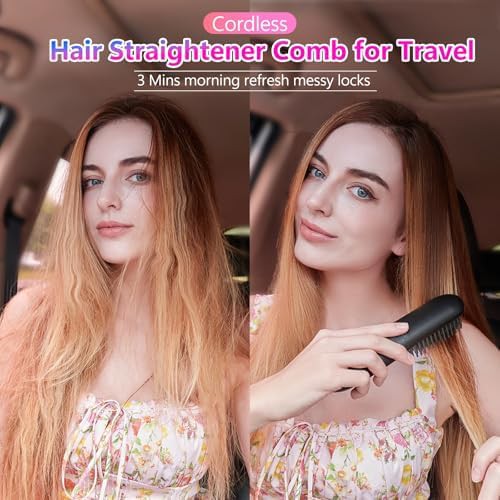 Black cordless LCD screen styler — photo 4