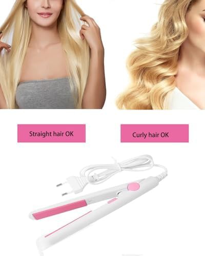 White tourmaline ceramic mini flat iron — photo 3