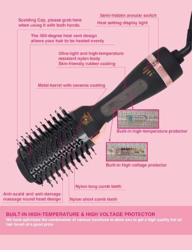 Ionic hair dryer and volumizer brush — photo 4