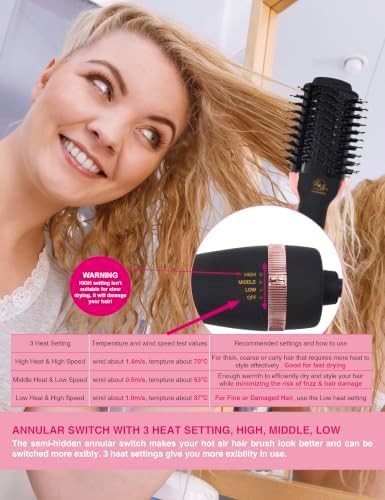 Ionic hair dryer and volumizer brush — photo 5