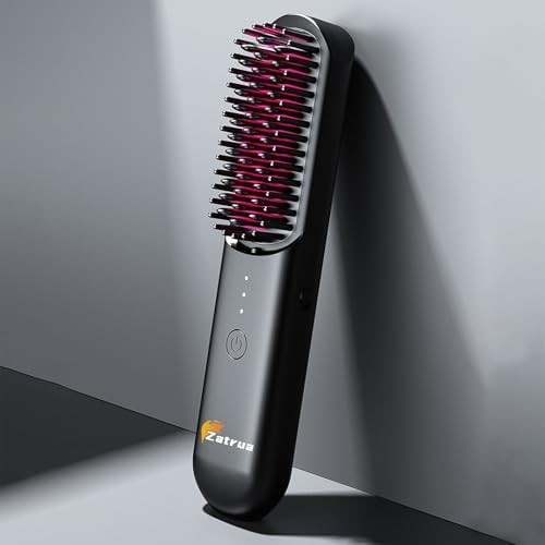 Wireless ionic straightening comb for travel
