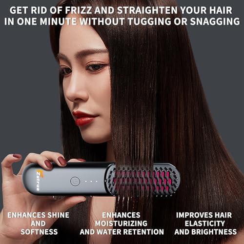 Wireless ionic straightening comb for travel — photo 4