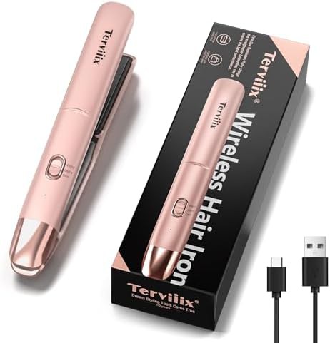 Cordless portable mini straightener and curler