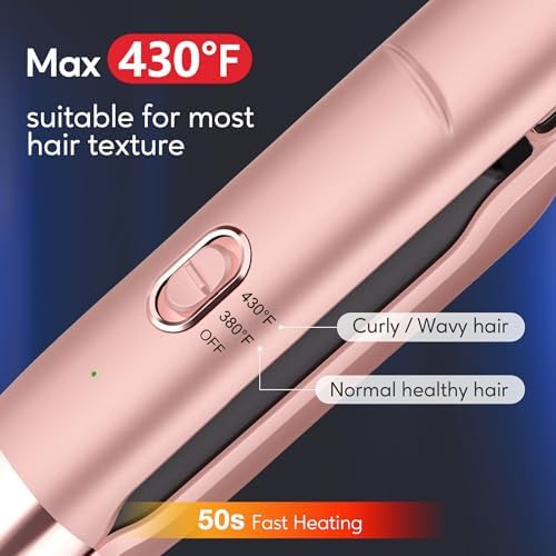 Cordless portable mini straightener and curler — photo 3