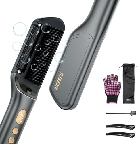 Ionic straightening comb with oil infusion