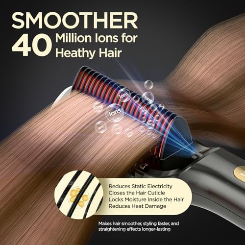 Ionic straightening comb with oil infusion — photo 4