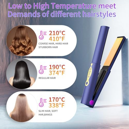 Titanium plate cordless rechargeable straightener — photo 5