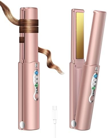 Cordless mini flat iron for bangs