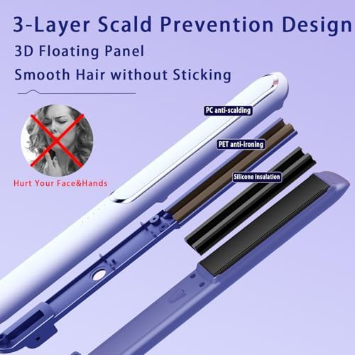 Purple professional flat iron and curler — photo 5