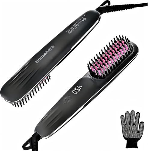 Grey travel straightening brush comb