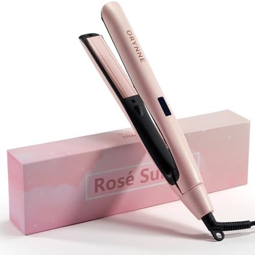 Pink ceramic one inch flat iron
