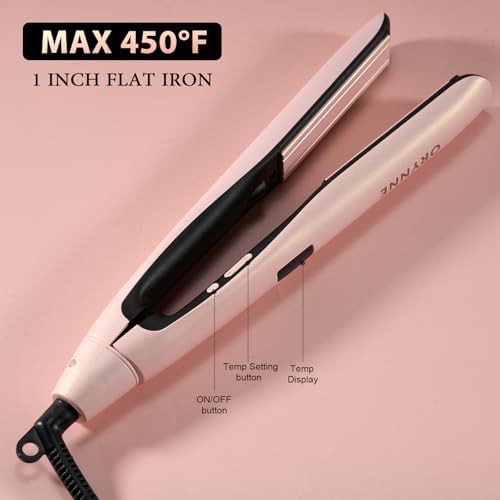Pink ceramic one inch flat iron — photo 4