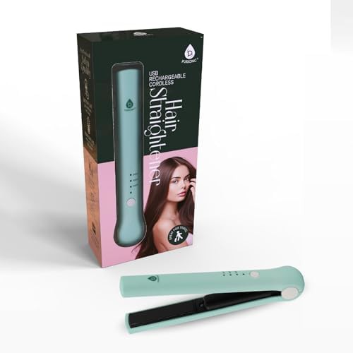 Cordless ceramic rechargeable flat iron