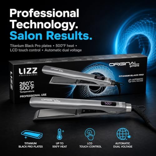 Extreme titanium black professional flat iron — photo 3