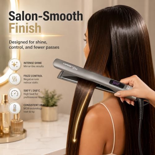 Extreme titanium black professional flat iron — photo 4