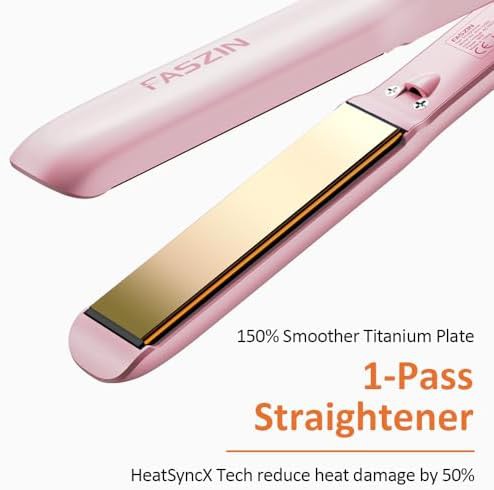 Peach pink ionic titanium flat iron — photo 3