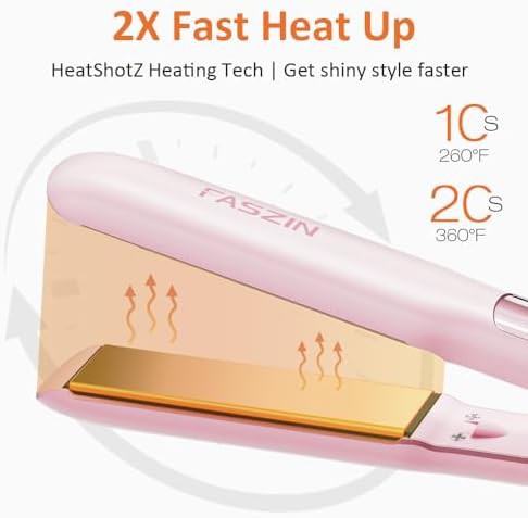 Peach pink ionic titanium flat iron — photo 4