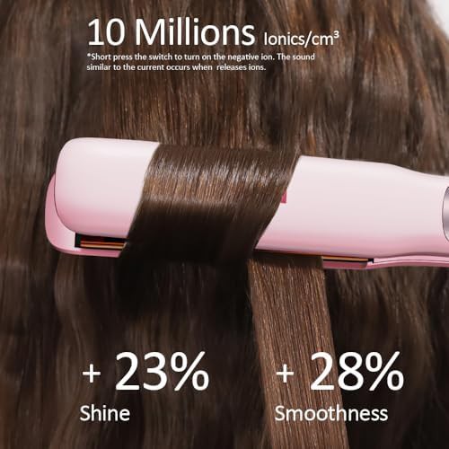 Peach pink ionic titanium flat iron — photo 5