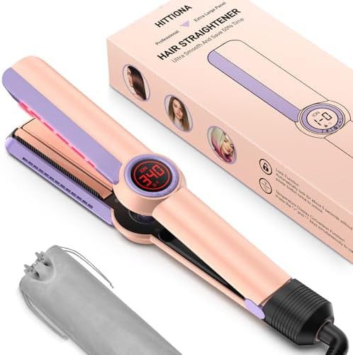 Ionic flat iron with detachable comb