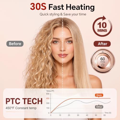 One inch professional sleek hair iron — photo 5