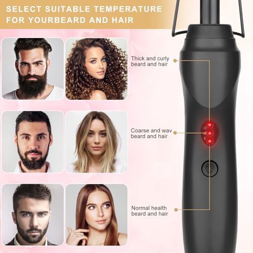 Black three gear electric pressing comb — photo 5