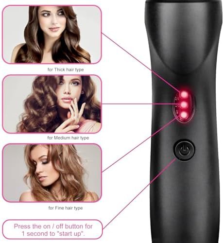 Purple anti scald electric hot comb — photo 5