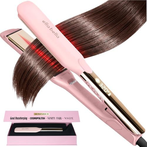 Large titanium infrared hair styling tool