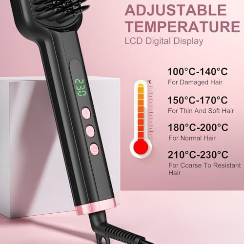 Ionic hair straightening brush — photo 5