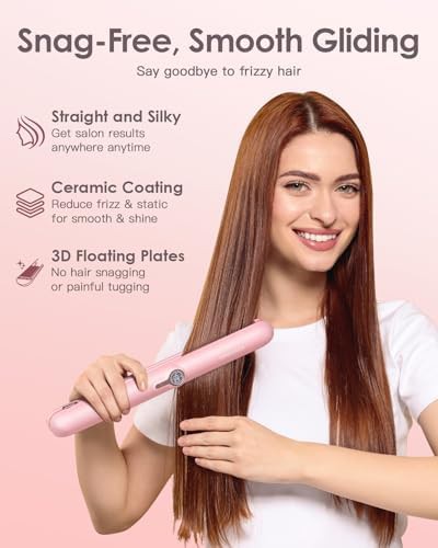 Cordless ceramic straightener with case — photo 5