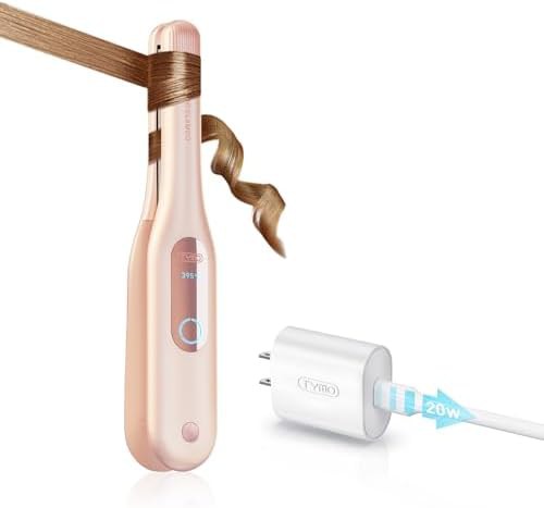 Gold pink mini cordless pencil iron