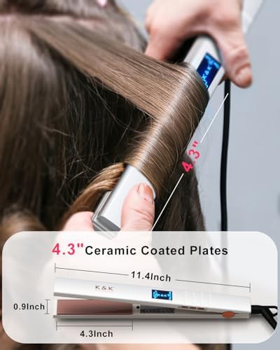 Nano ceramic digital hair straightener — photo 4