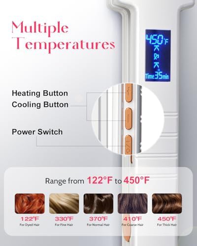 Digital ceramic wide plate hair straightener — photo 3